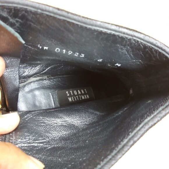 Stuart Weitzman Ponyhair Ankle Boots woman size 6M Brown Animal Print block heel - Picture 13 of 13